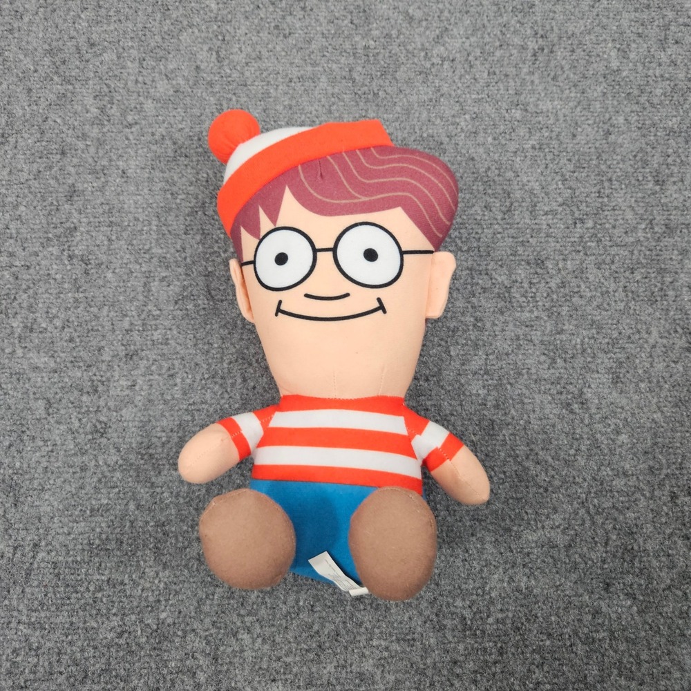 Wheres Waldo Plush Toy 12 Inch Red White Stuffed Character Figure Nostalgia‎